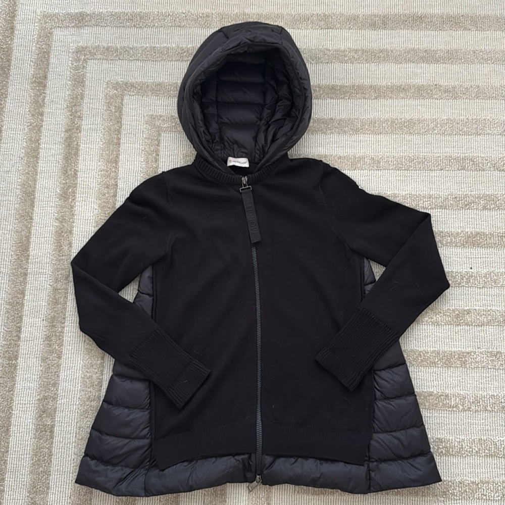 Moncler Mix Knit Puffer Hooded Jacket